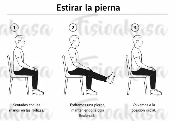 Estirar pierna
